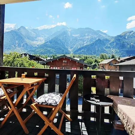 Appartement Vue Montblanc 5Mn Piste2 Les Trabets Esterno foto