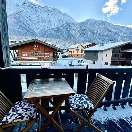 Appartement Vue Montblanc 5Mn Piste2 Les Trabets Esterno foto